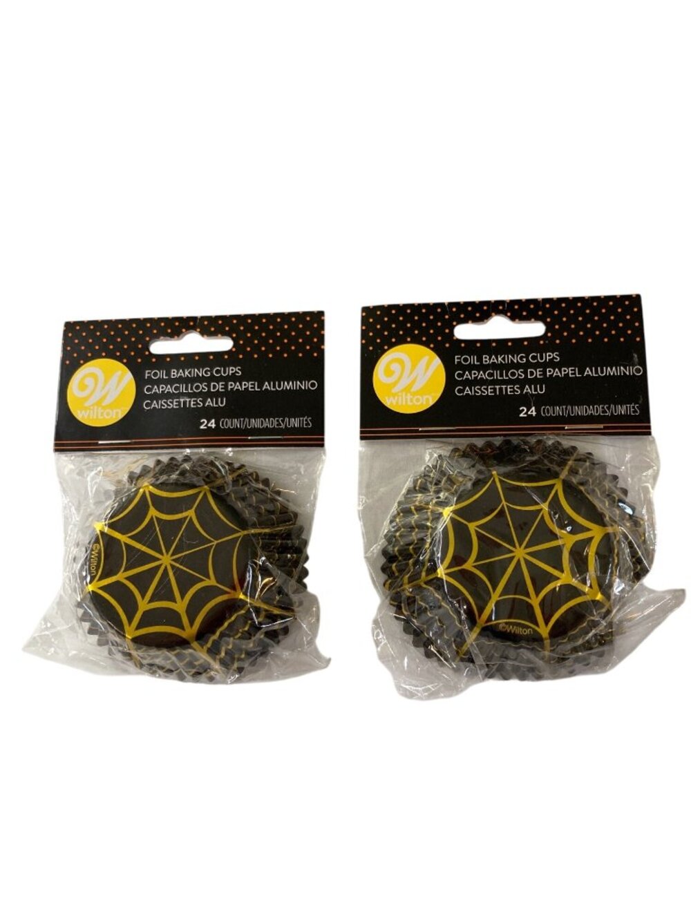 Wilton Halloween Spider Web Baking Cup Liner Cupcake Muffin 2 Pkgs 24 Count Each